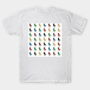 Chairs of many colours T-Shirt